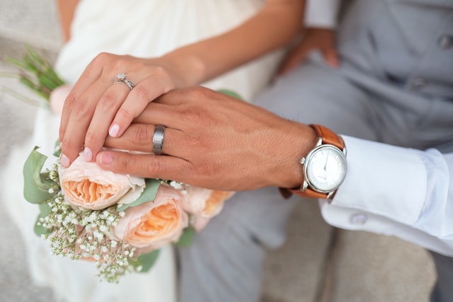 結婚式の写真